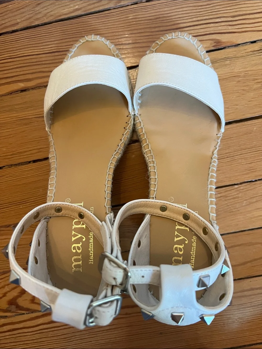 Maypol Espadrille Wedge Rockstud Sandals